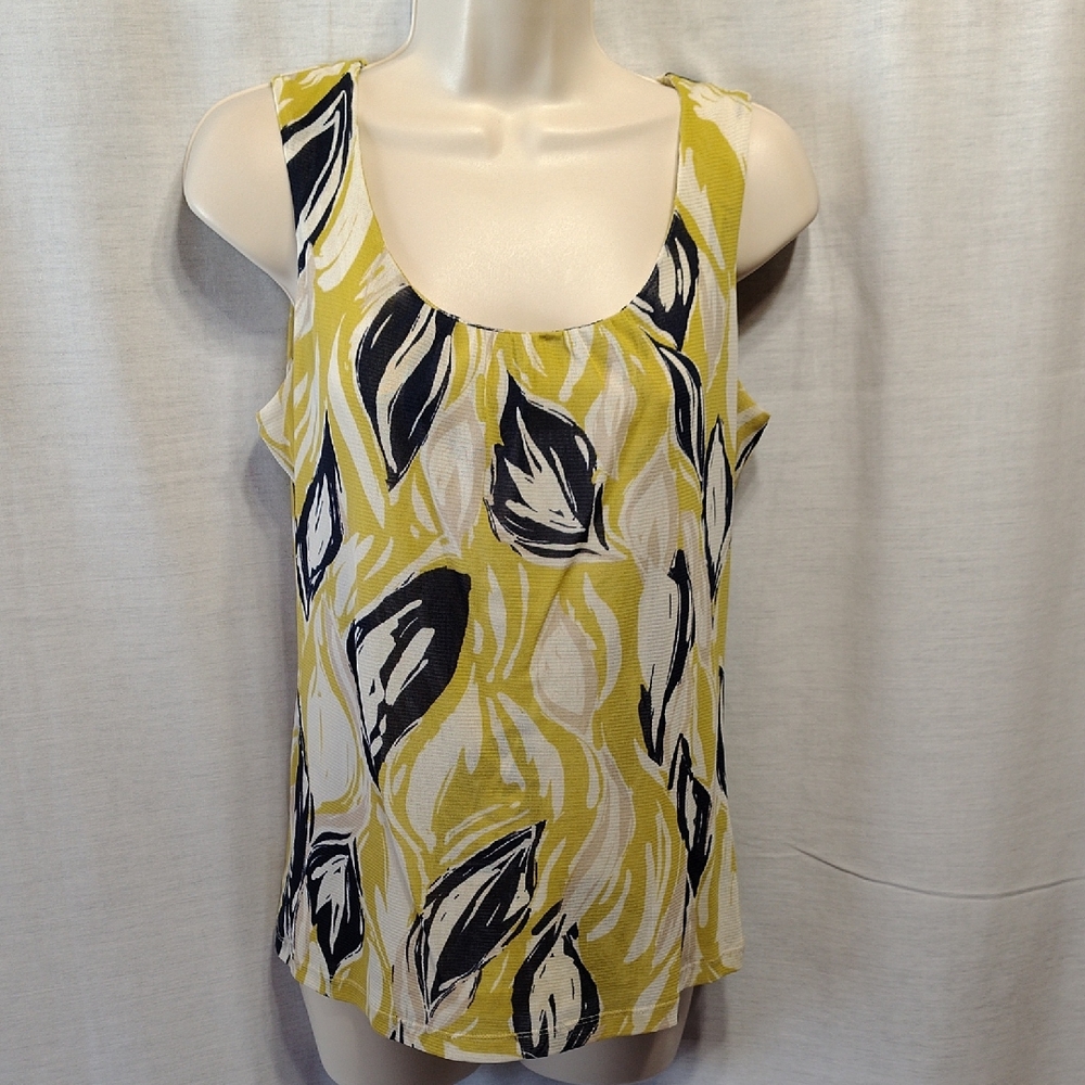 Elegant Leaf Print Women's Tank Top